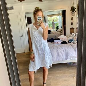 Linen White Dress - Made in Italy
